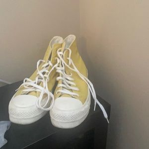 yellow converse